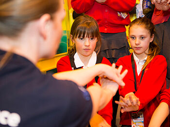 Young people at Big Bang fair