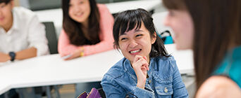 International students in class