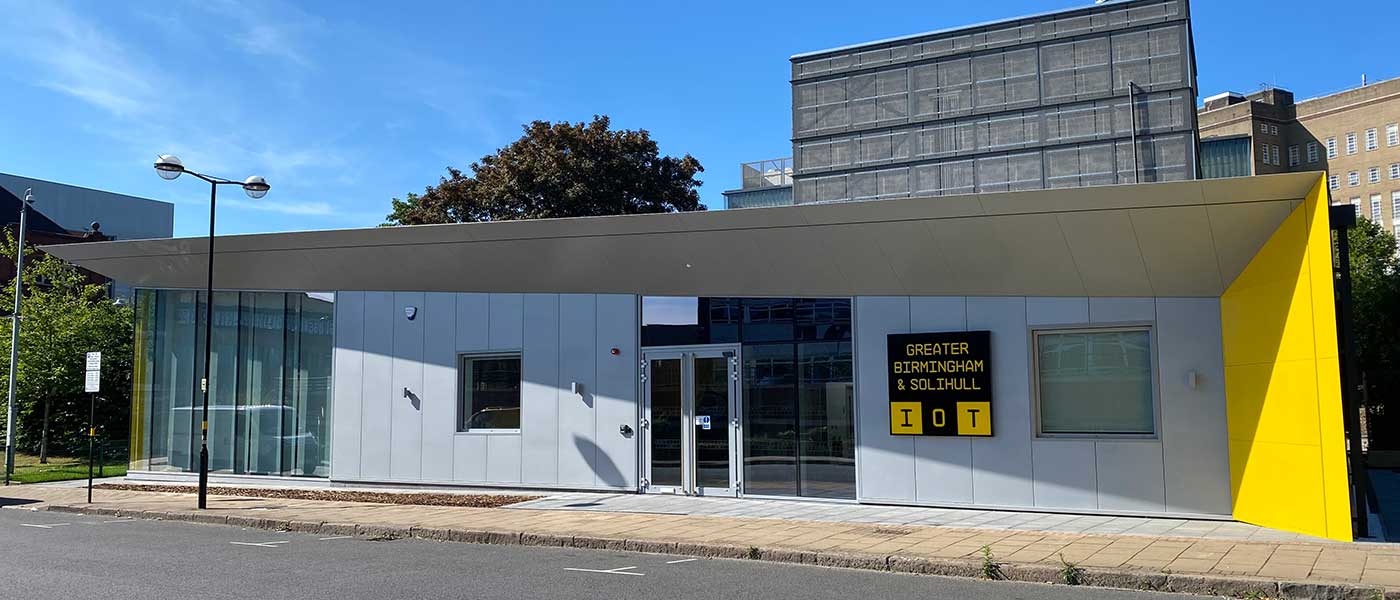 Front of Greater Birmingham & Solihull Institute of Technology hub