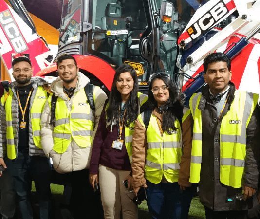 Students visit JCB