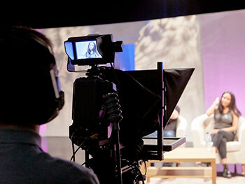 TV studio broadcast credit Birmingham City University