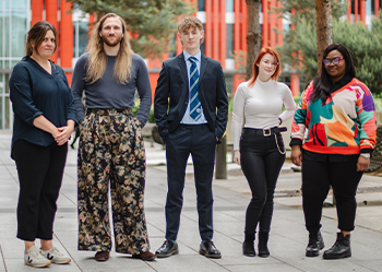 BCU team outside BCU Curzon building at UK Animal Law conference 2024